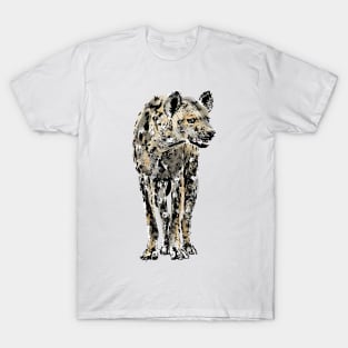 Spotted Hyena Watercolor Artwork for Hyena Fans T-Shirt